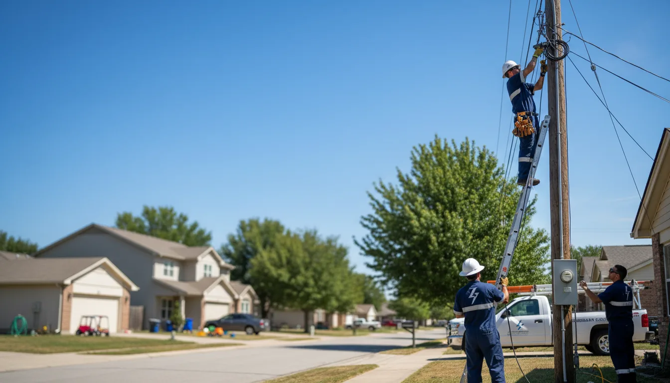 Residential electrician providing installation services in Pittsboro, MS